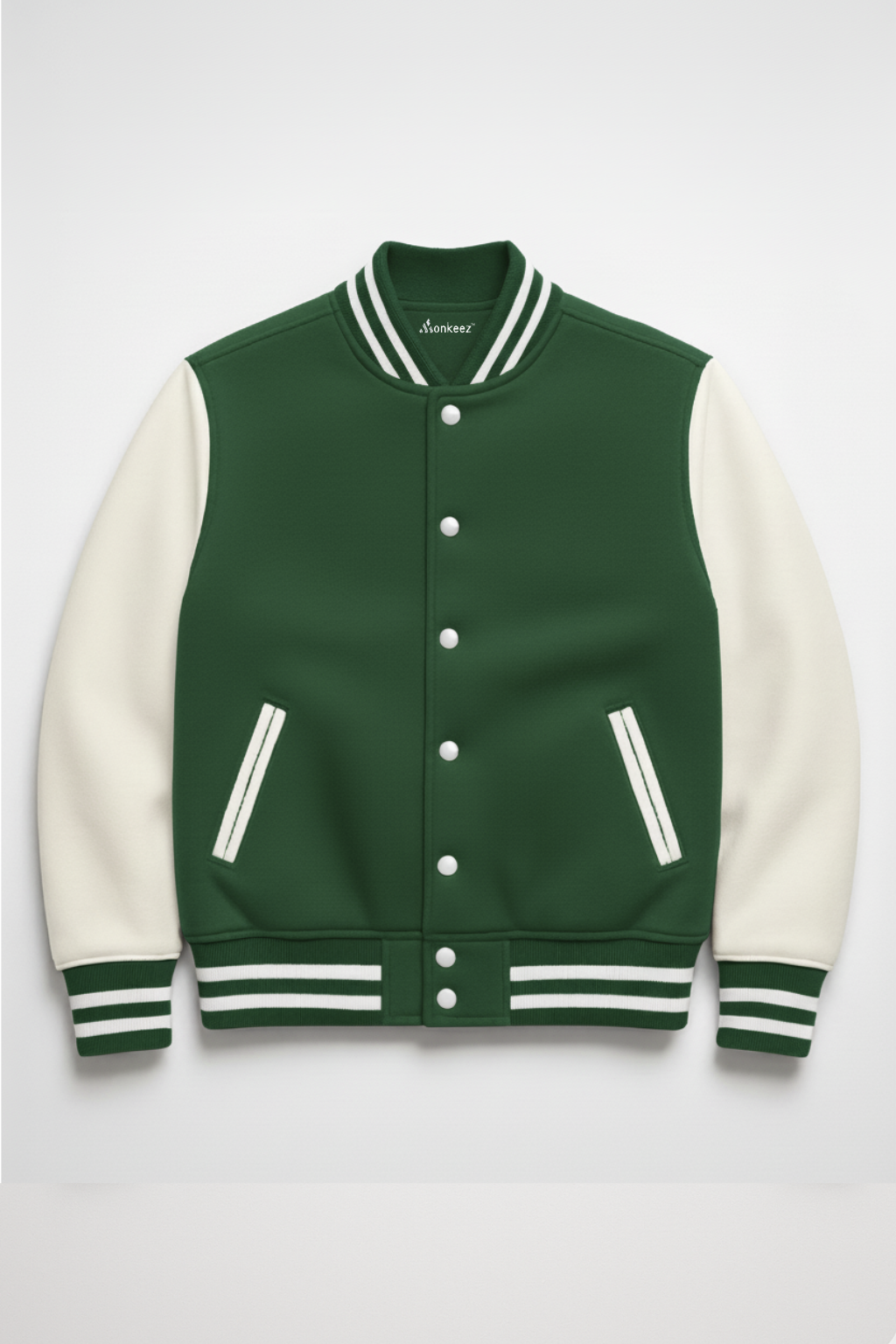 PACK OF 3 BLACK , NAVY BLUE AND BOTTLE GREEN BASEBALL VARSITY JACKET - UNISEX