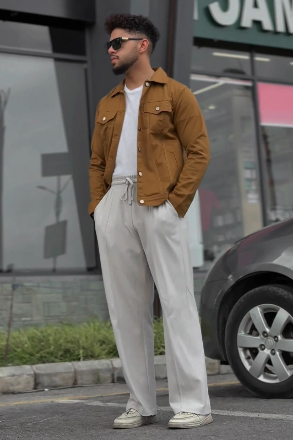 PACK OF 2 MUSTARD & BLACK DENIM JACKET - UNISEX