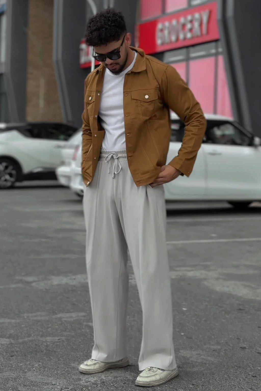 MUSTARD BROWN DENIM JACKET - UNISEX