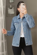 LIGHT BLUE DENIM JACKET - UNISEX