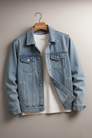 LIGHT BLUE DENIM JACKET - UNISEX