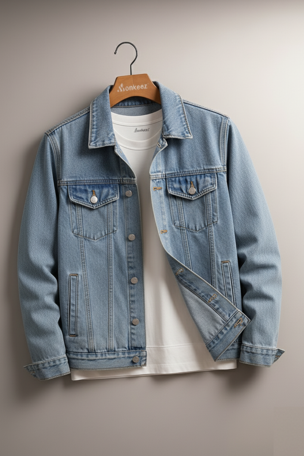 LIGHT BLUE DENIM JACKET - UNISEX