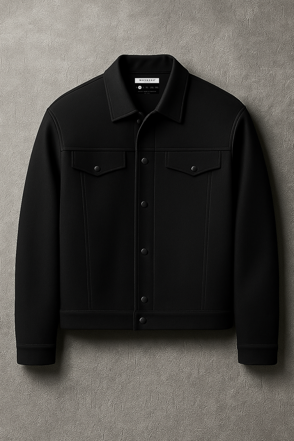 Pack Of 2 Black & Dark Green Korean Minimalist Jacket - Unisex