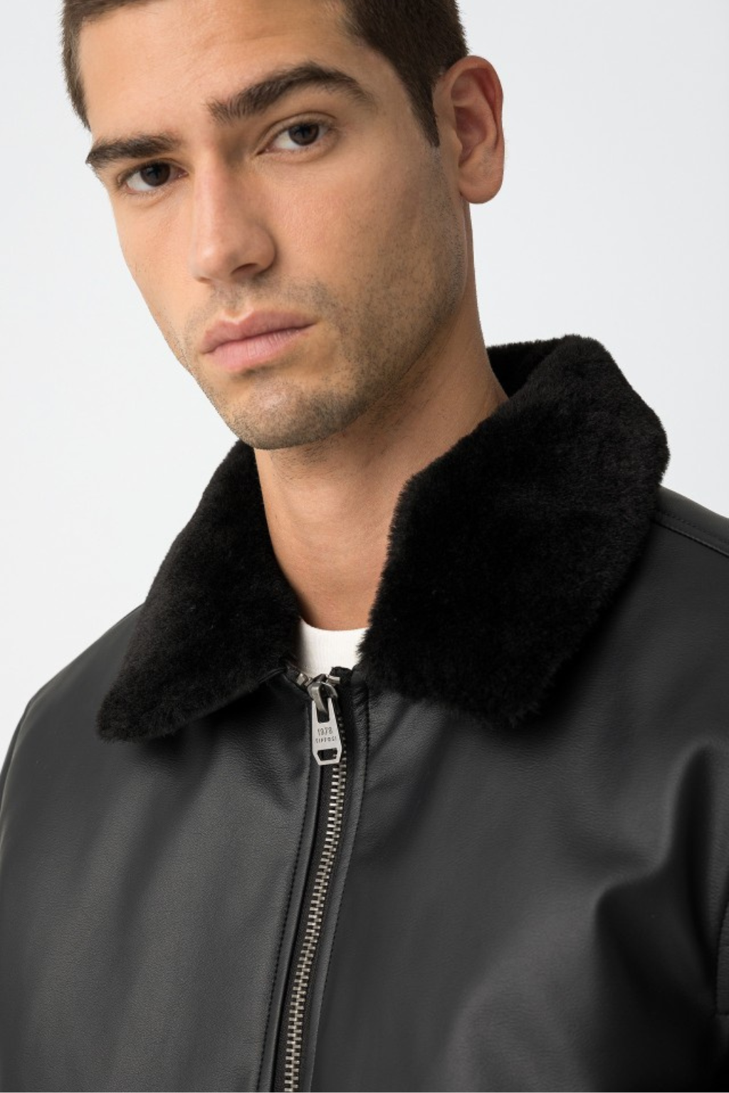Western Black Synthetic Shearling Sharfa Jacket - Unisex