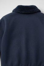 Western Black Synthetic Shearling Sharfa Jacket - Unisex