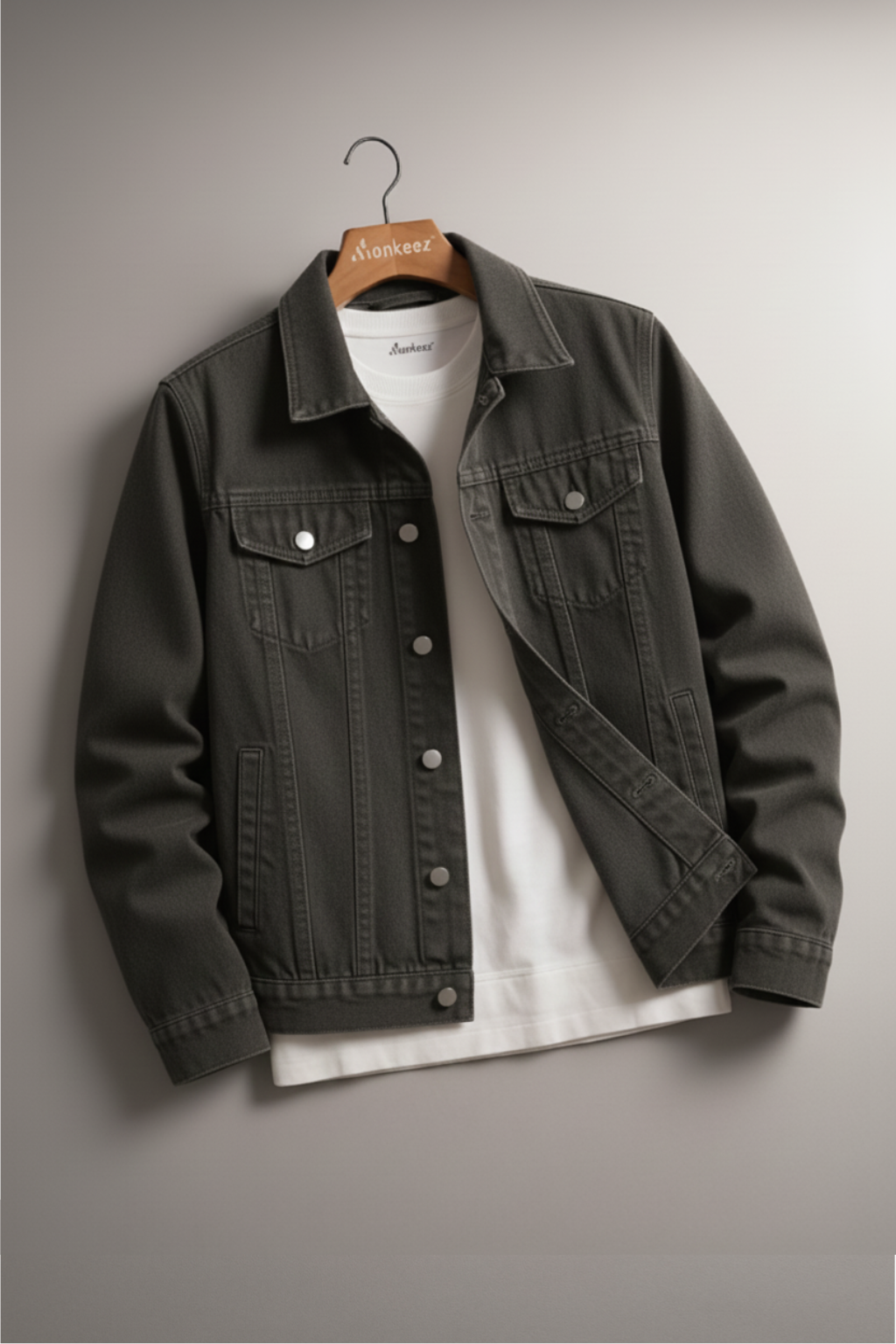 GREY DENIM JACKET - UNISEX