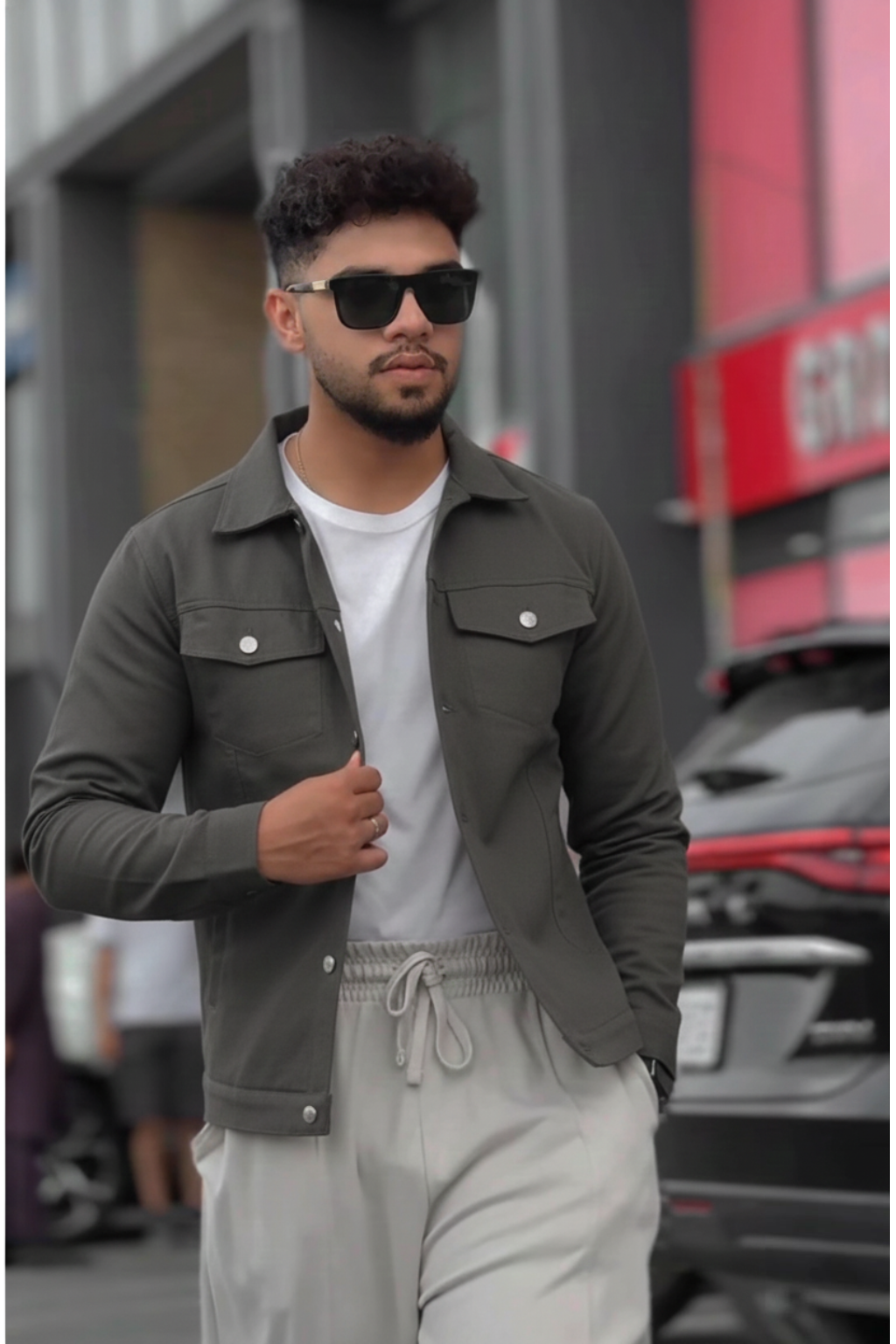 GREY DENIM JACKET - UNISEX