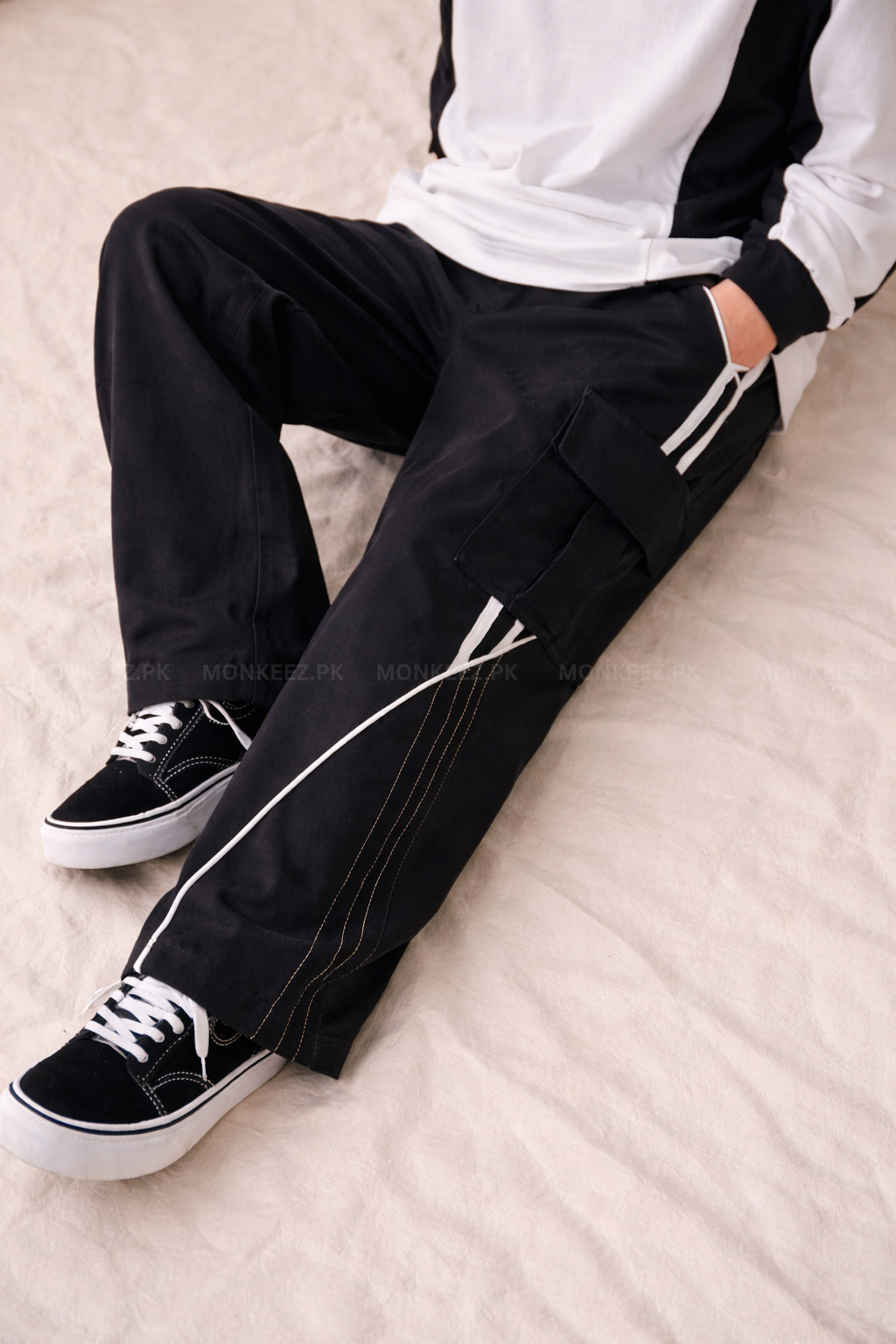 Co-Ord Set – Korean Minimalist Shirt × Driftline Cargo Track Pant (Unisex)