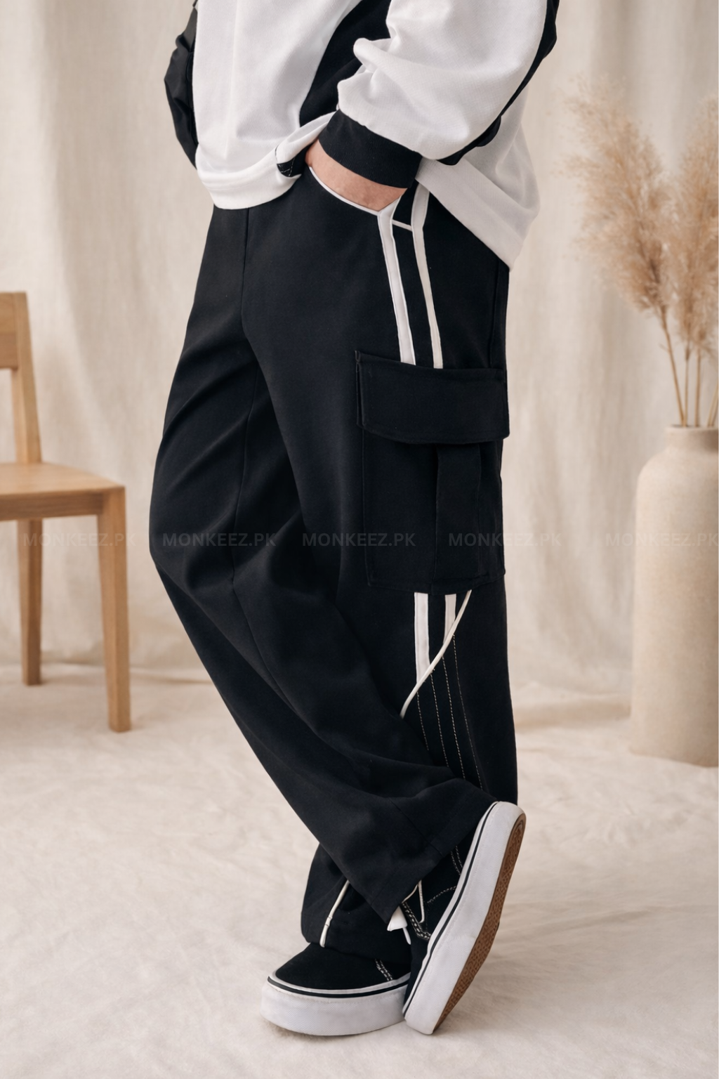 Co-Ord Set – Korean Minimalist Shirt × Driftline Cargo Track Pant (Unisex)