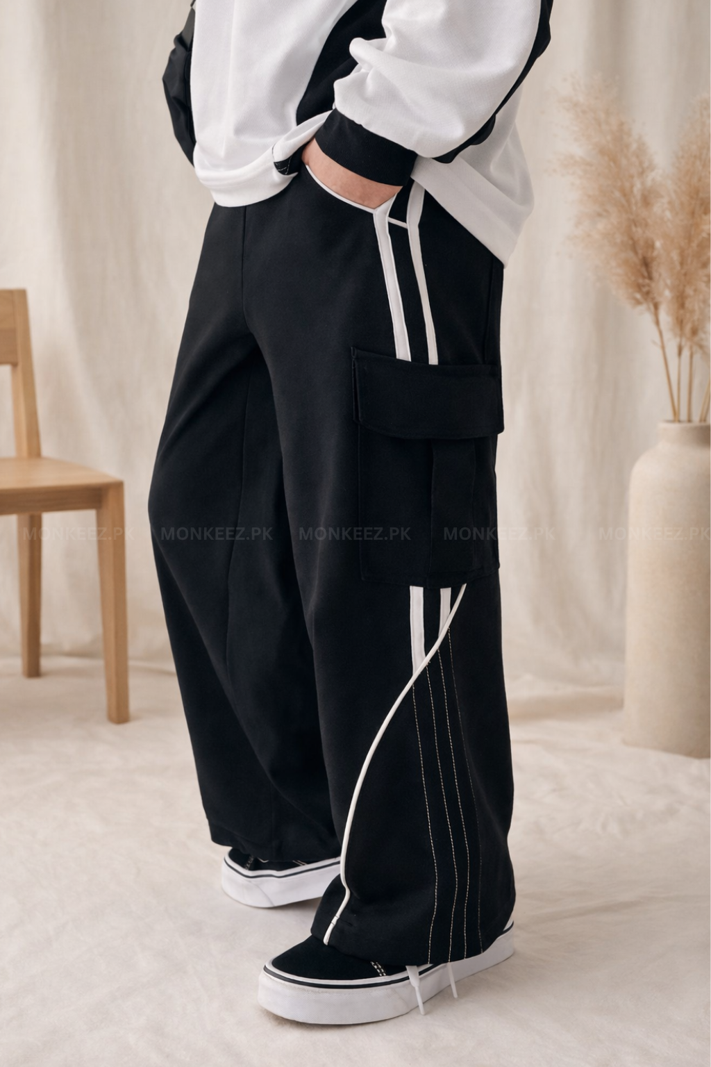 Co-Ord Set – Korean Minimalist Shirt × Driftline Cargo Track Pant (Unisex)