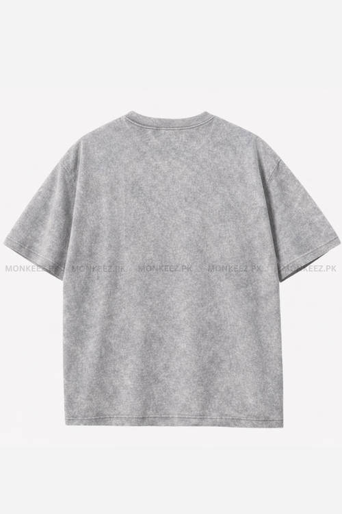 Acid Wash Oversized Tee - Hyder Grey - Unisex