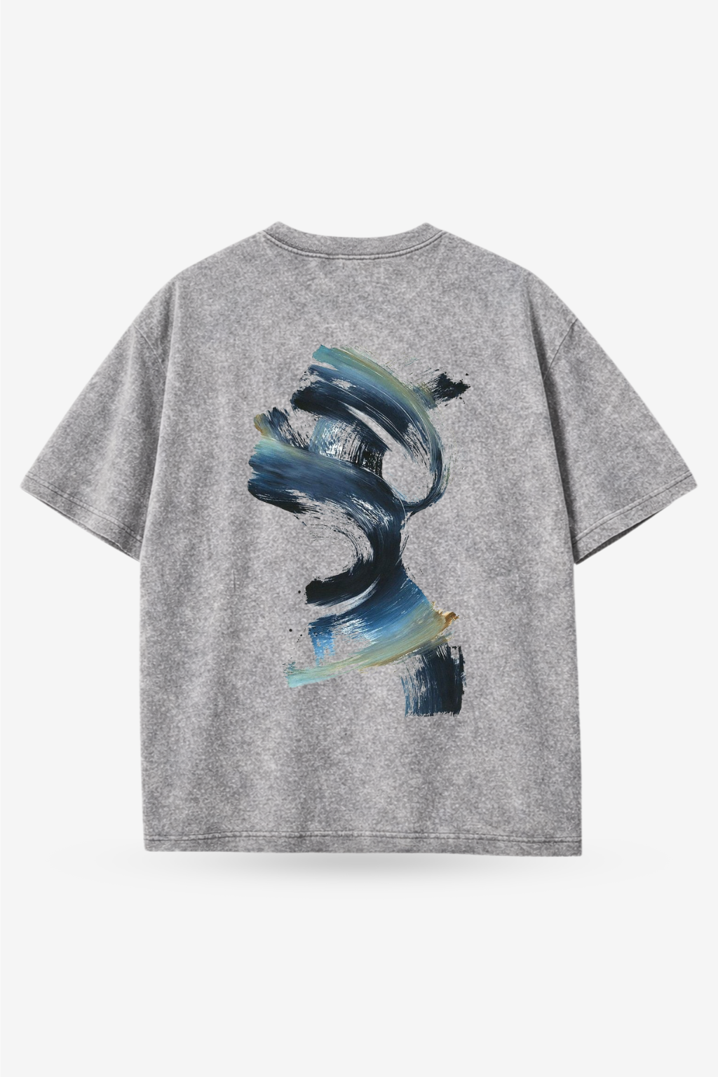 Acid Wash Midnight Arctic Oversized Tee - Hyder Grey - Unisex