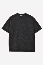 Acid Wash Oversized Tee - Smoky Black - Unisex