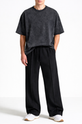 Co-Ord Set – Acid Wash Oversized Tee × Centerline Baggy Track Pant (Unisex)