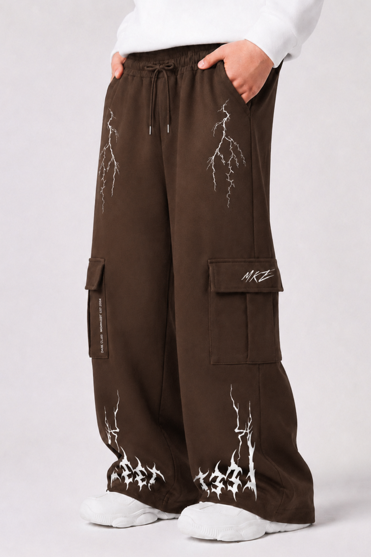 WIDE LEG CARGO TROUSER | VOLATGE - BROWN | UNISEX | LAST