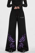 BUTTERFLY BLOOM FLARE HEM TROUSER | BLACK | HERMODA