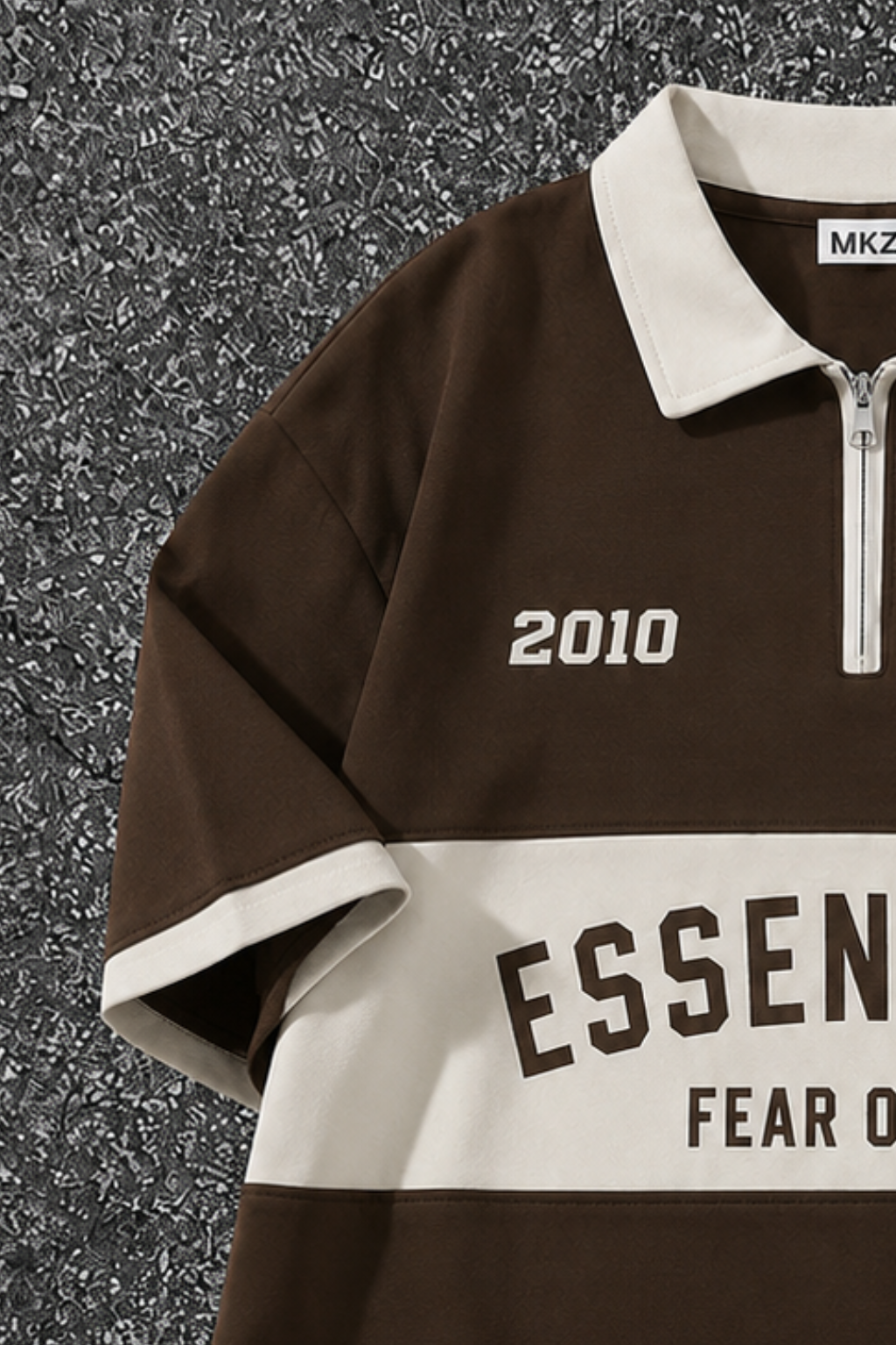 LEGACY VARSITY POLO TEE - BROWN - UNISEX