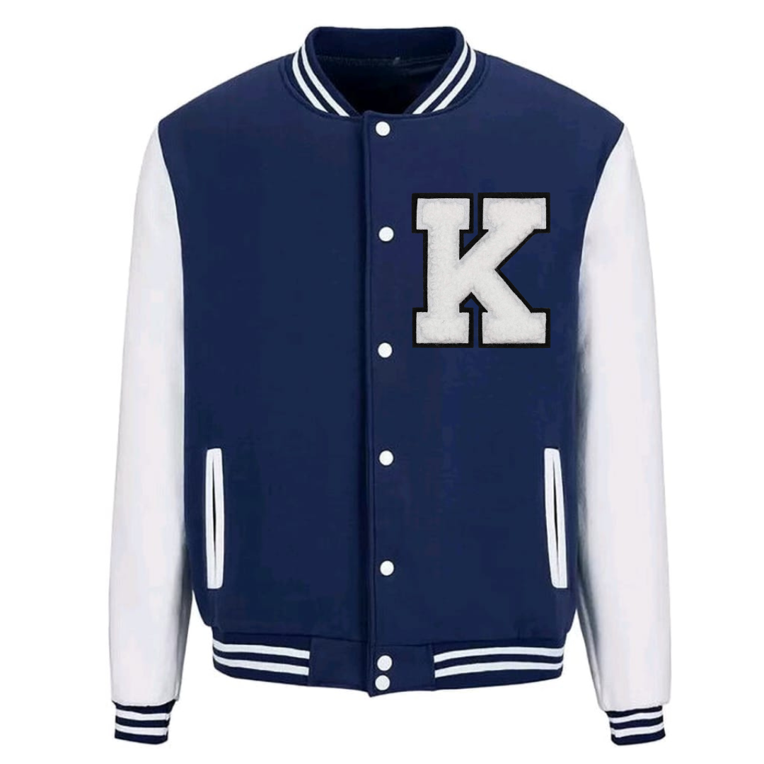 White Patch Varsity Jacket