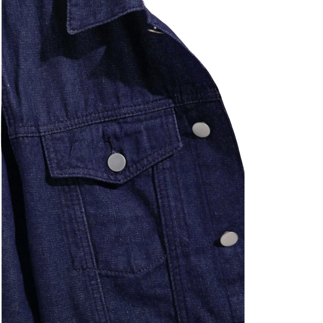 DARK BLUE DENIM JACKET - UNISEX