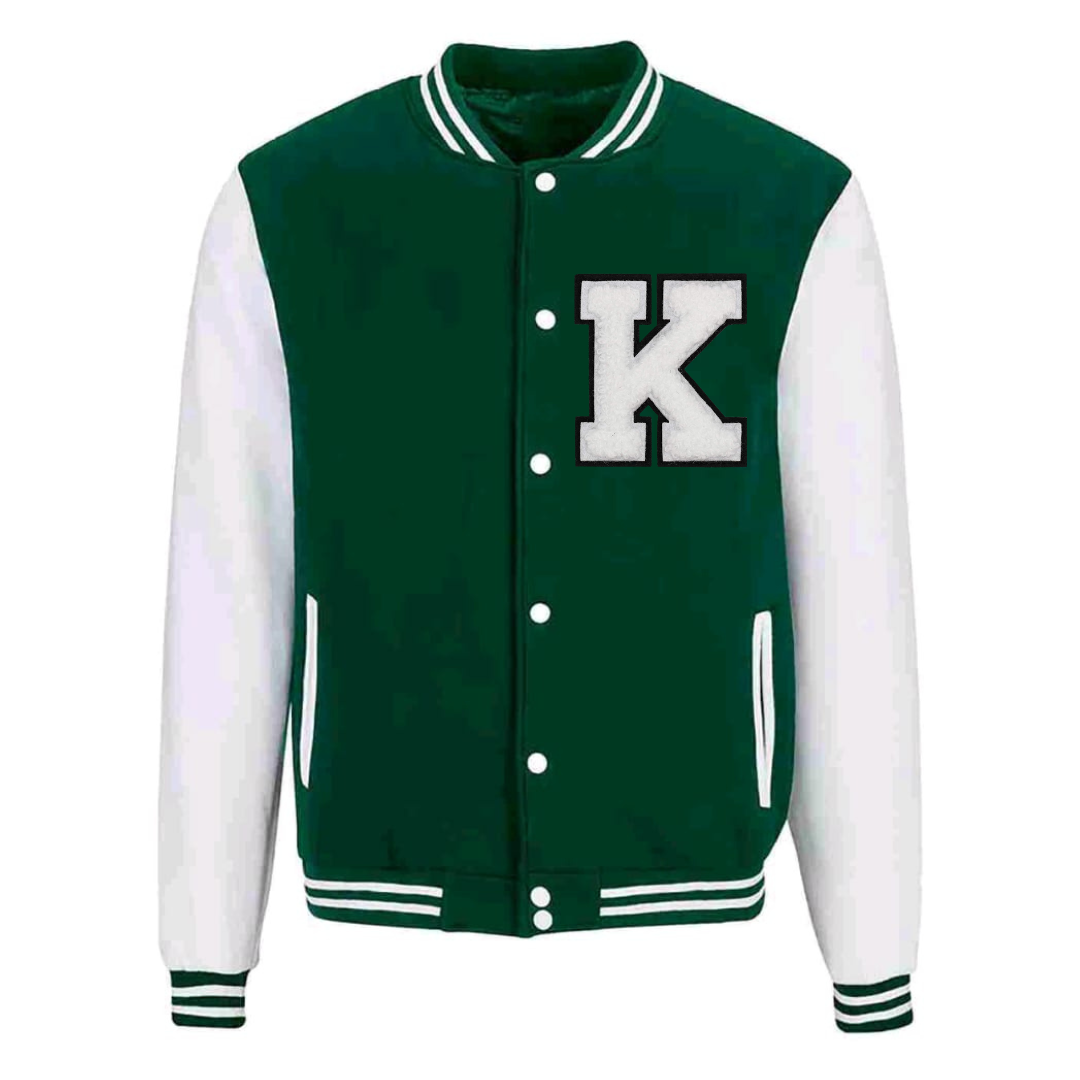 White Patch Varsity Jacket