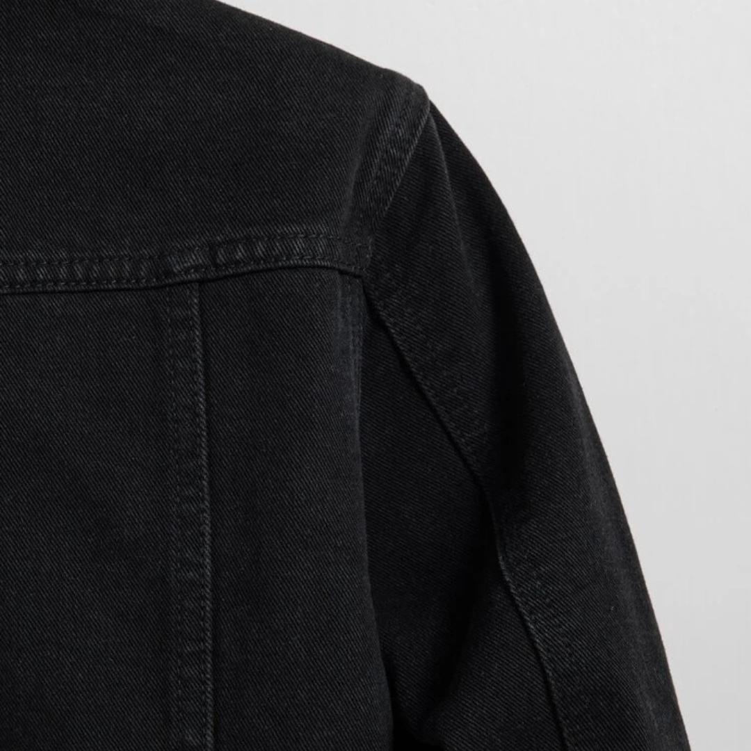 BLACK DENIM JACKET - UNISEX