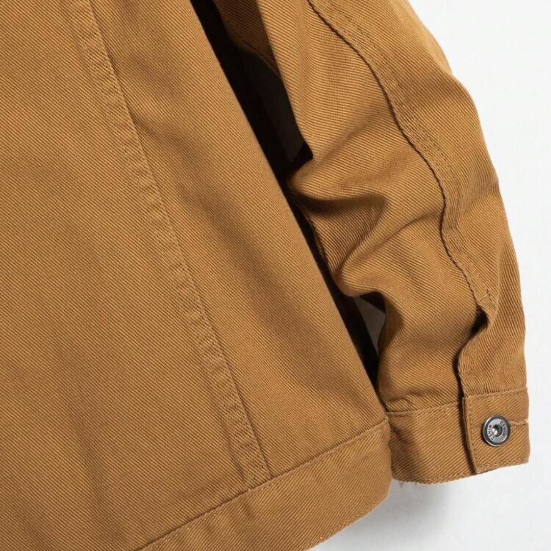 MUSTARD BROWN DENIM JACKET - UNISEX