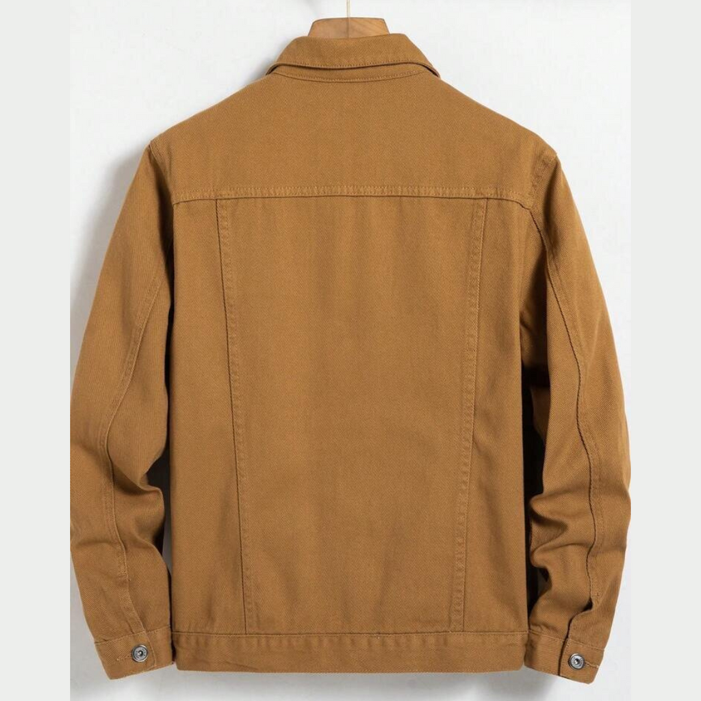 MUSTARD BROWN DENIM JACKET - UNISEX