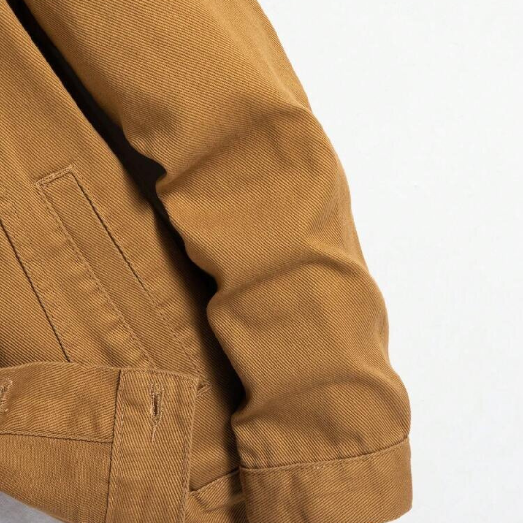 MUSTARD BROWN DENIM JACKET - UNISEX