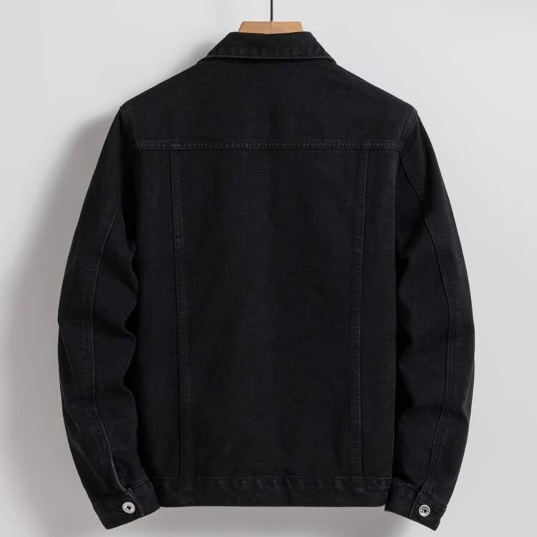 BLACK DENIM JACKET - UNISEX
