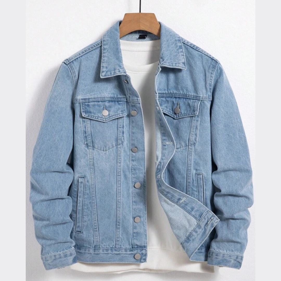LIGHT BLUE DENIM JACKET - UNISEX