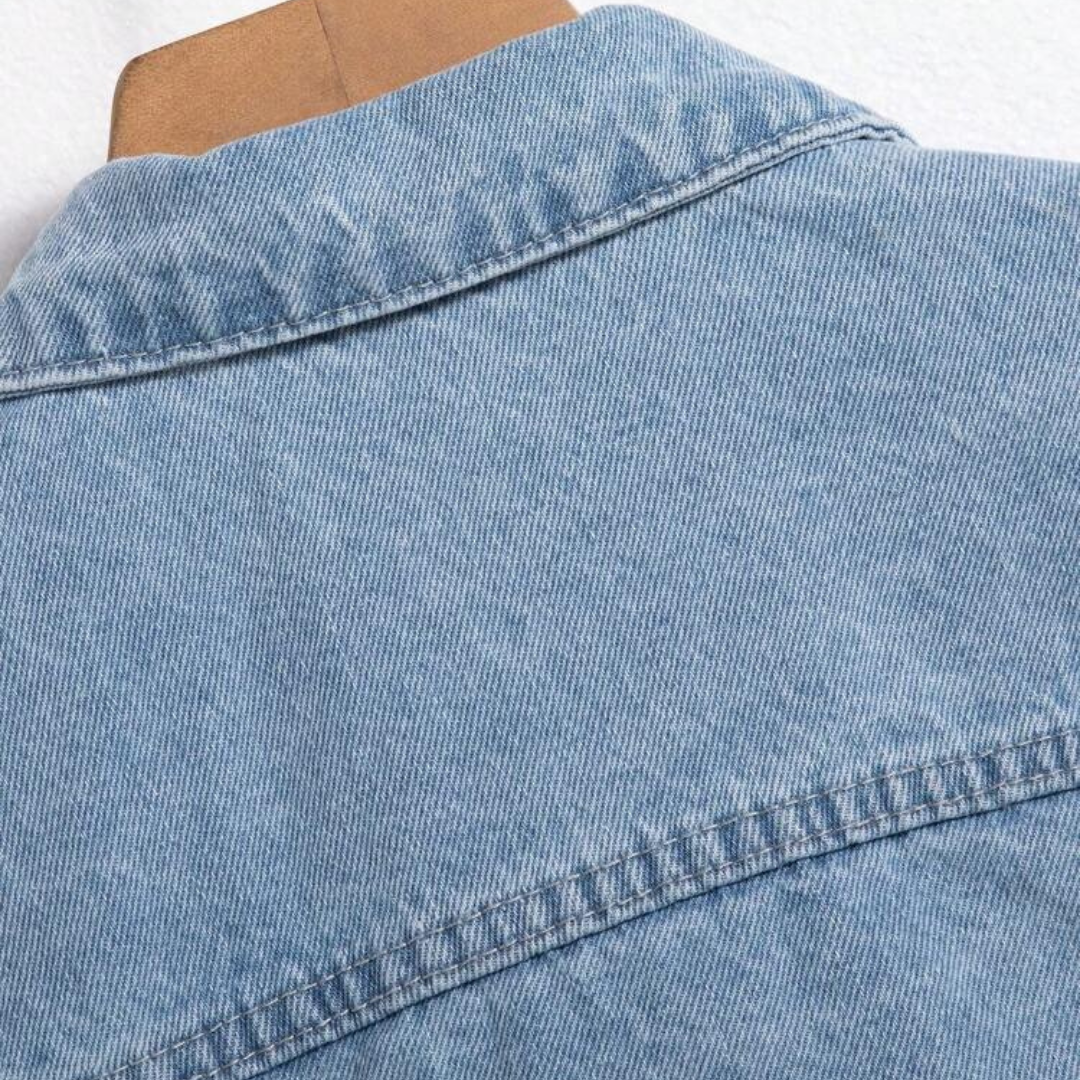 LIGHT BLUE DENIM JACKET - UNISEX