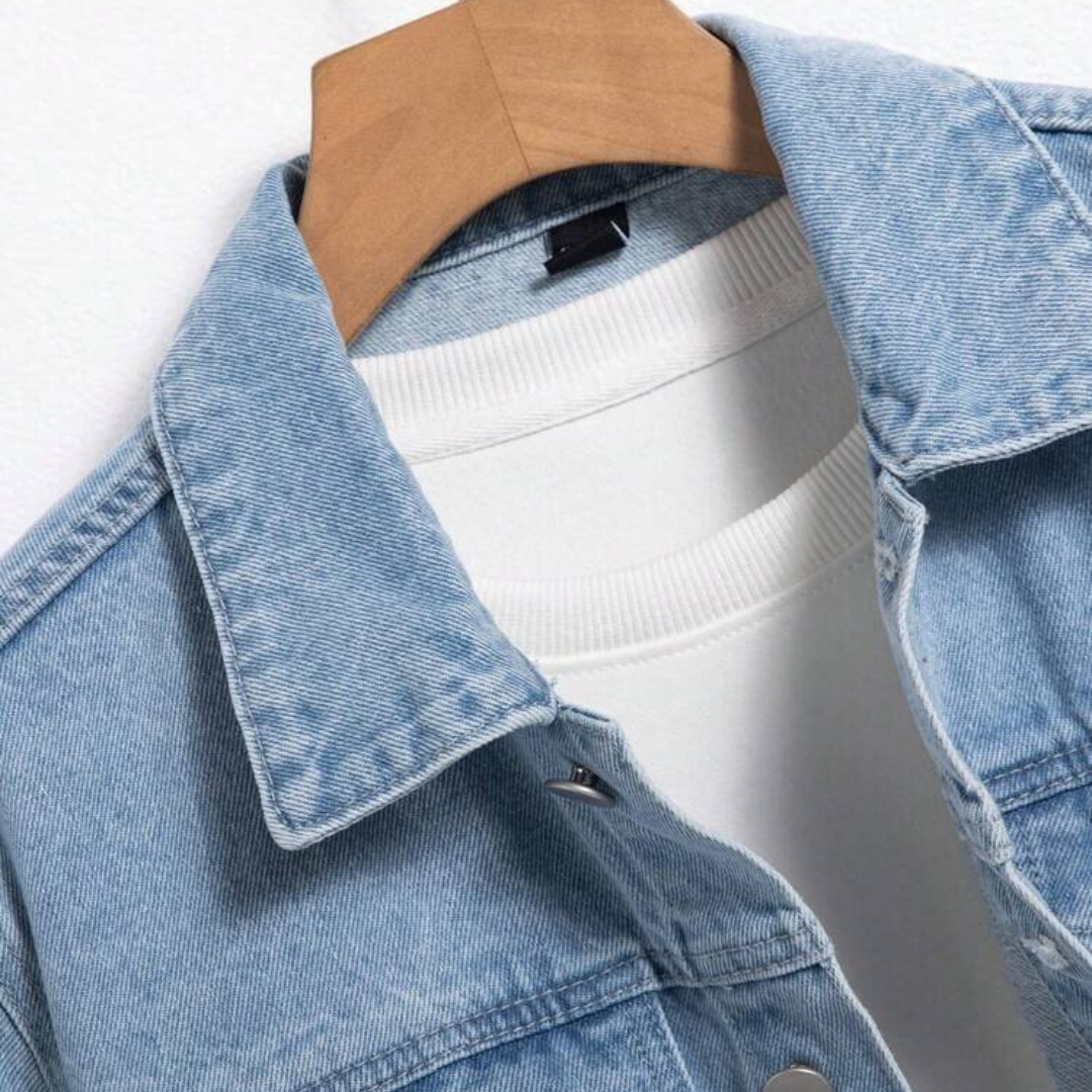 LIGHT BLUE DENIM JACKET - UNISEX