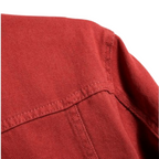 SHARP RED DENIM JACKET - UNISEX