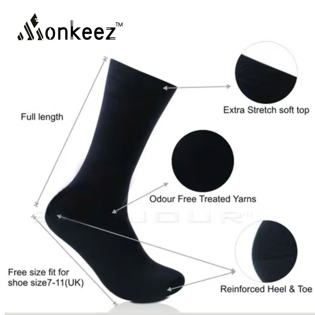 PLAIN BLACK FULL SOCKS (UNISEX)
