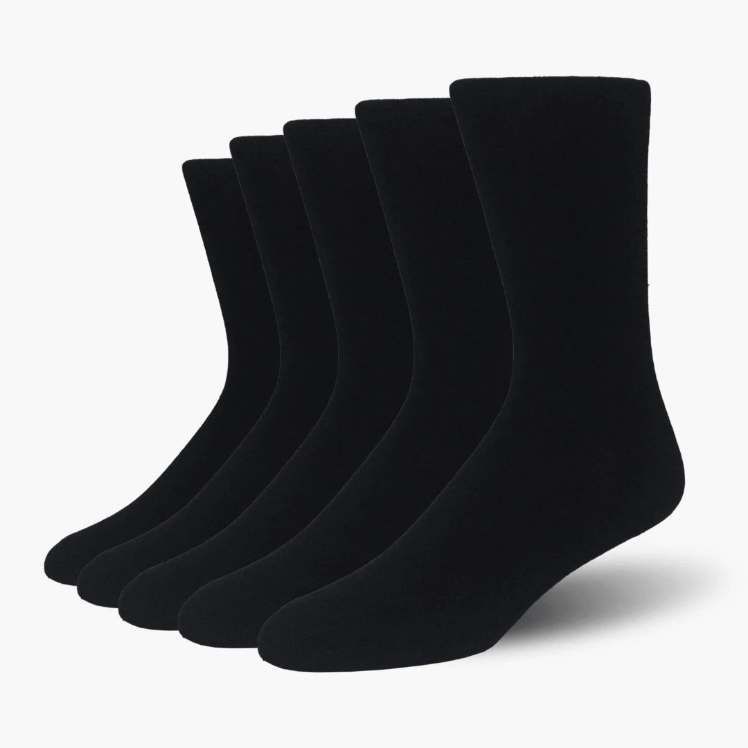 PLAIN BLACK FULL SOCKS (UNISEX)