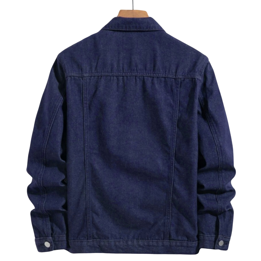 DARK BLUE DENIM JACKET - UNISEX