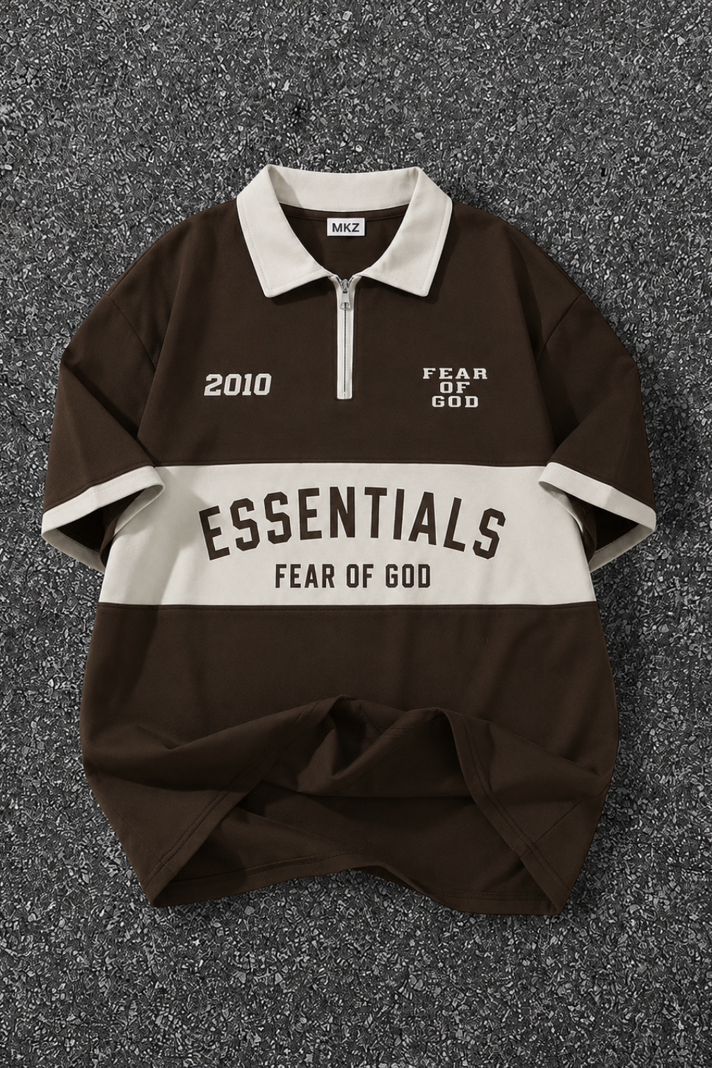 LEGACY VARSITY POLO TEE - BROWN - UNISEX