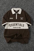 LEGACY VARSITY POLO TEE - BROWN - UNISEX