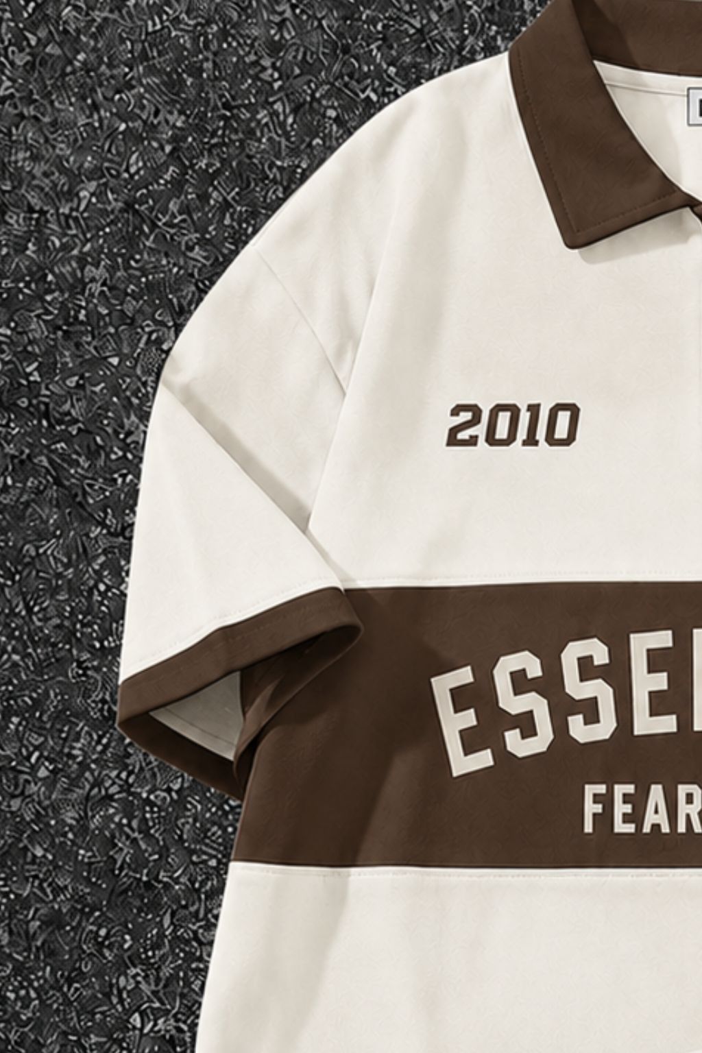 LEGACY VARSITY POLO TEE - CREAM - UNISEX
