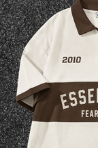 LEGACY VARSITY POLO TEE - CREAM - UNISEX