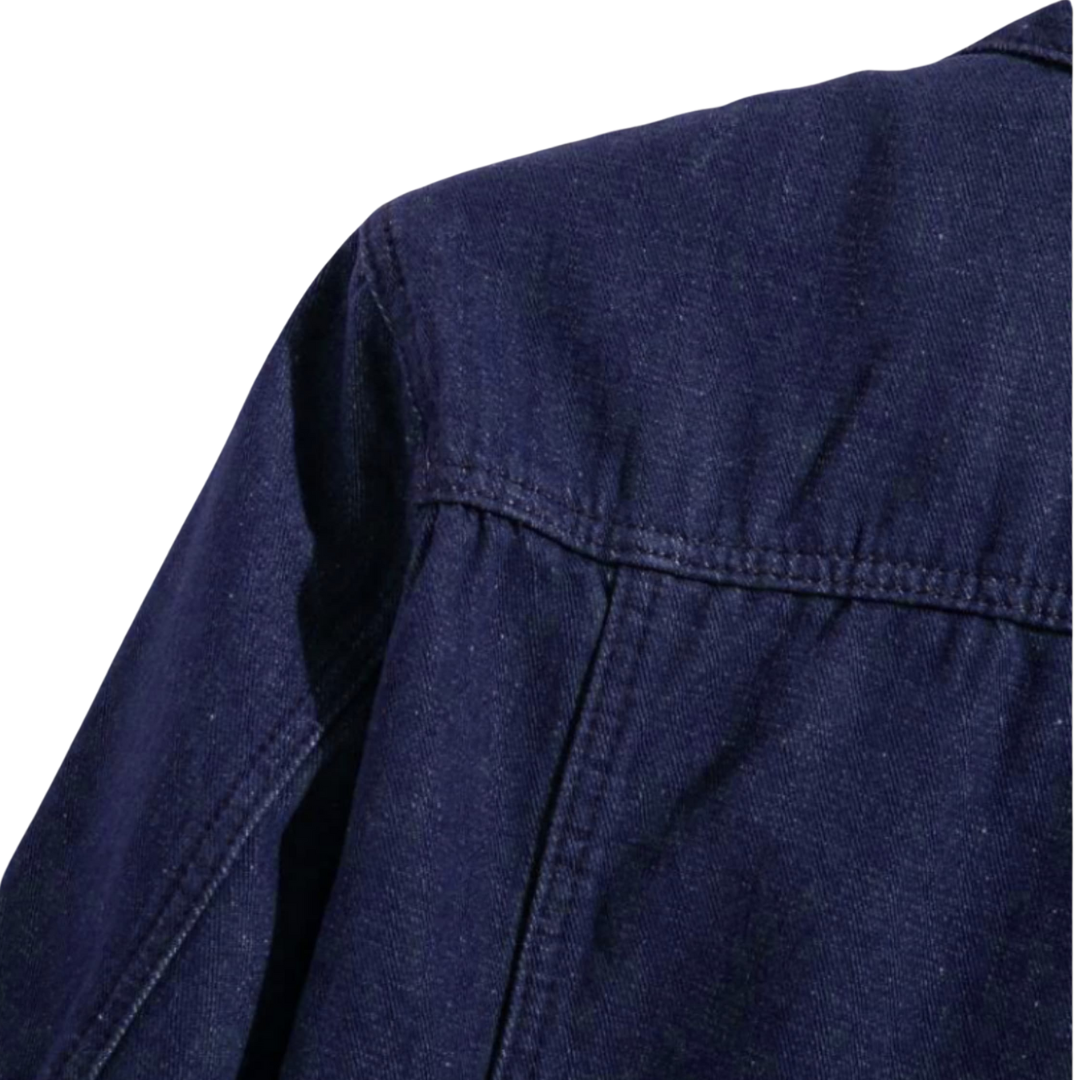 DARK BLUE DENIM JACKET - UNISEX