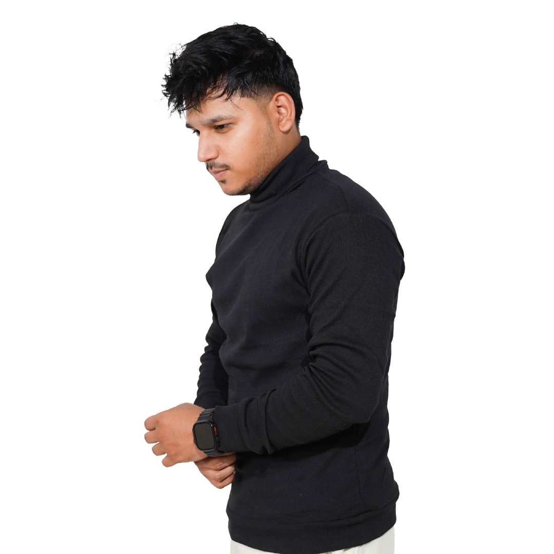 BLACK HIGH NECK