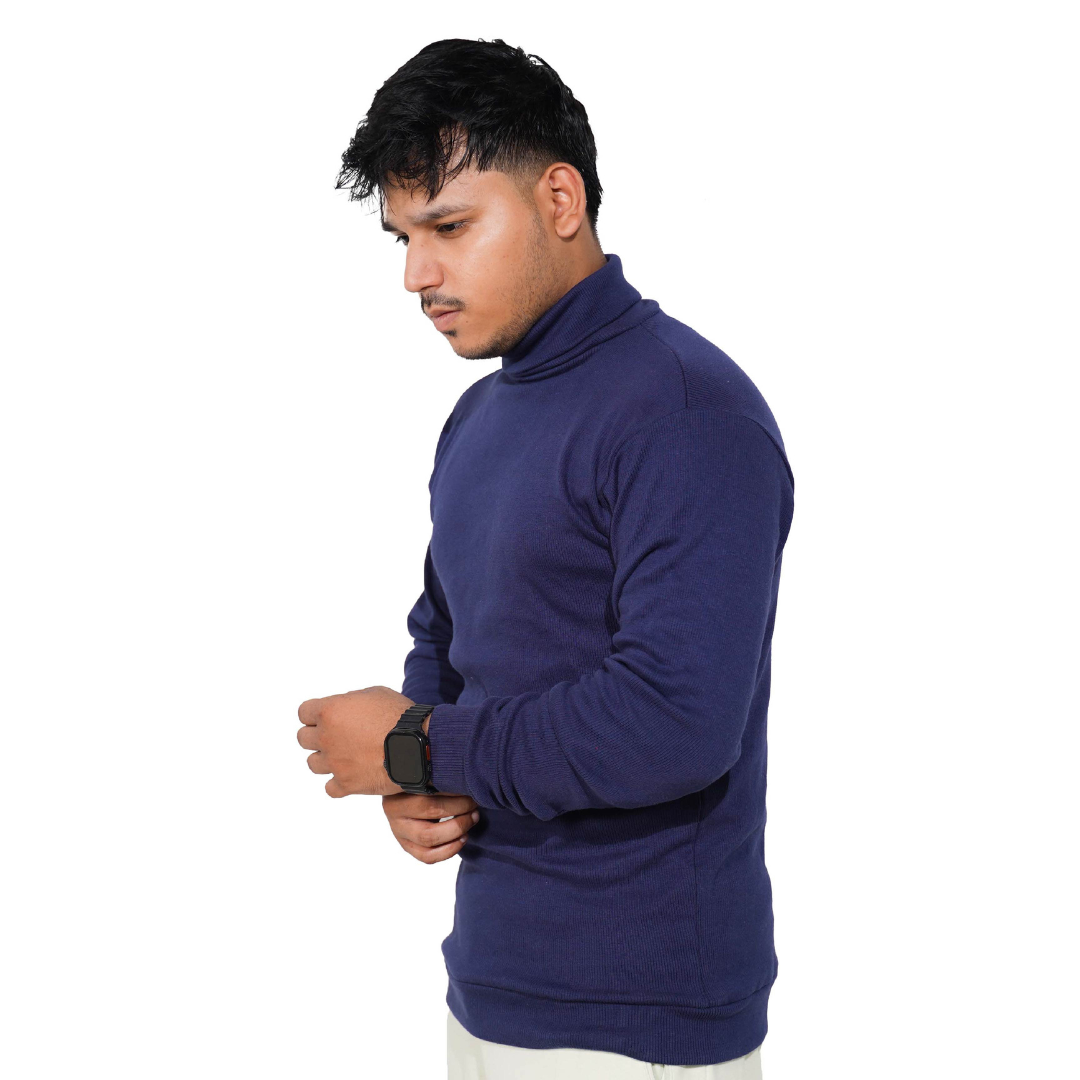 BLUE HIGH NECK