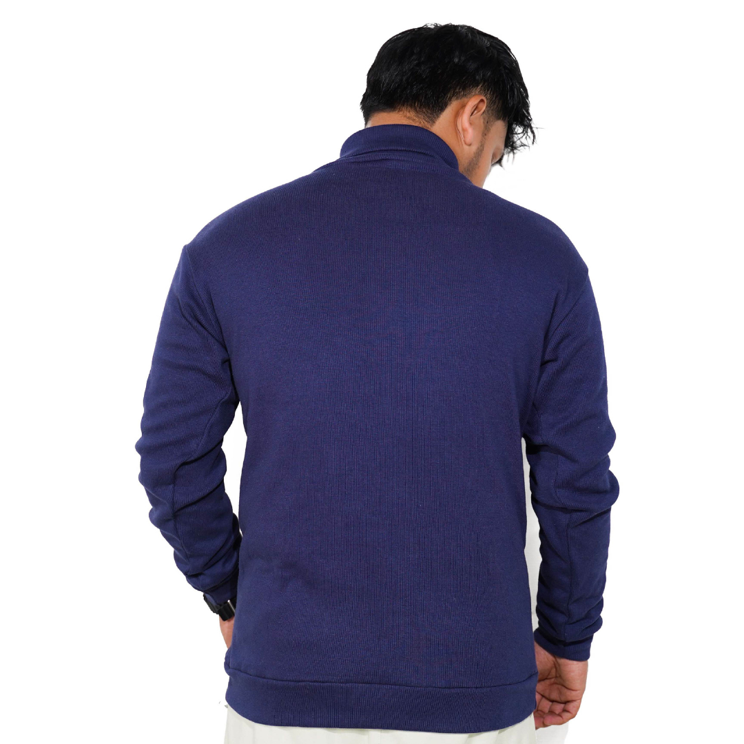 BLUE HIGH NECK