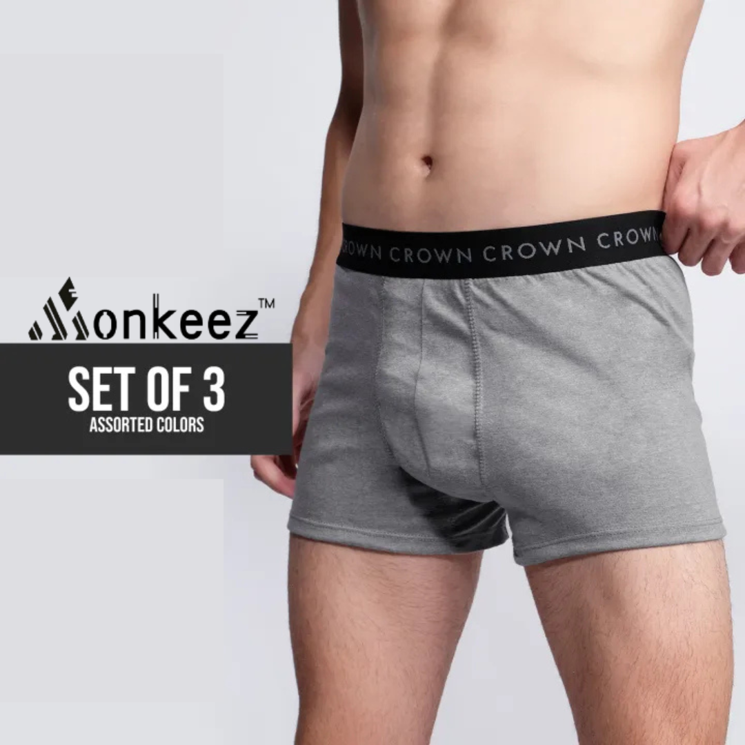 Pack Of 3 Monkeez Crown Underwear Boxer
