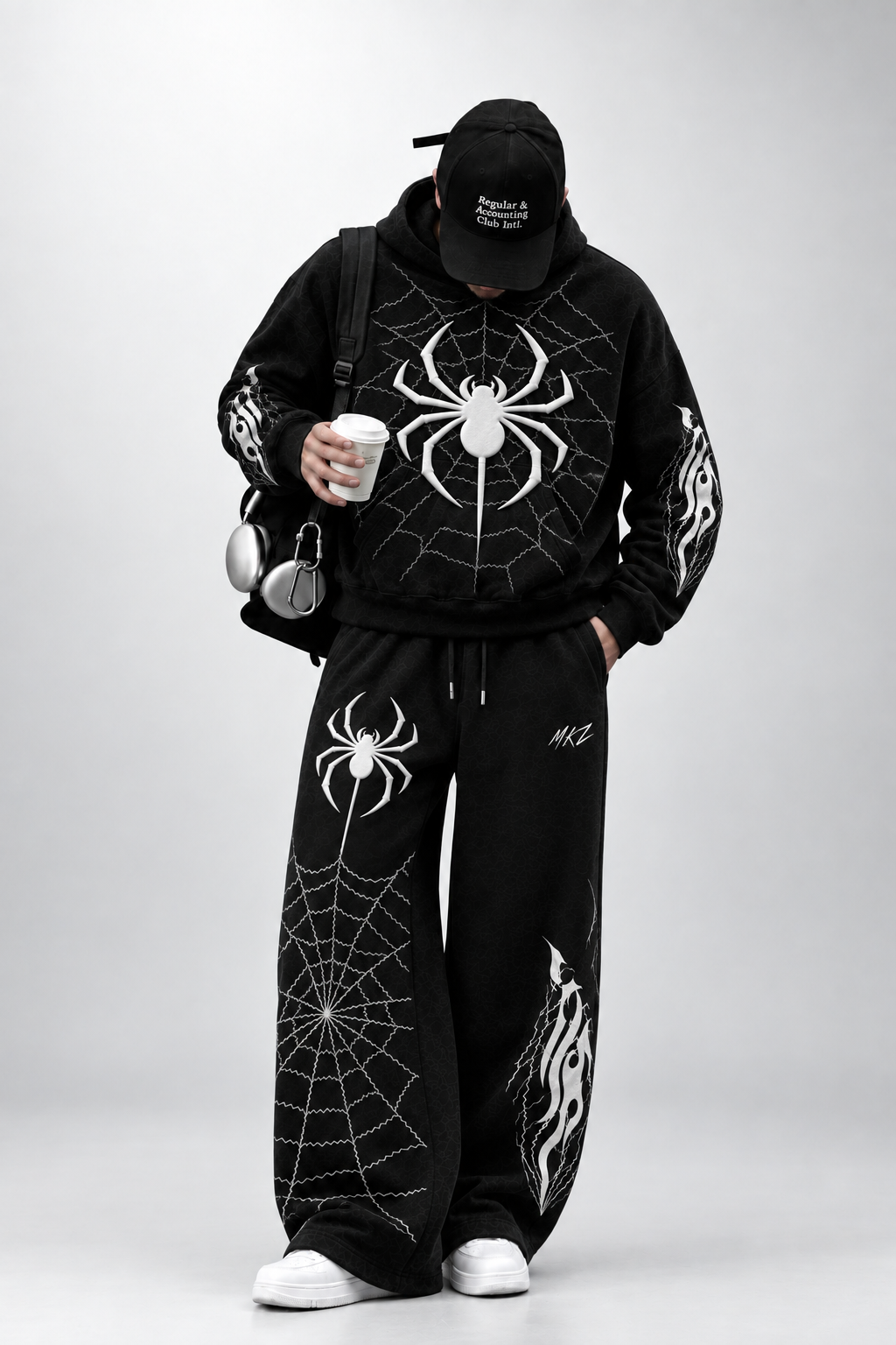 CO-ORD SET | WEB CRAWLER PUFFED GRAPHIC | UNISEX