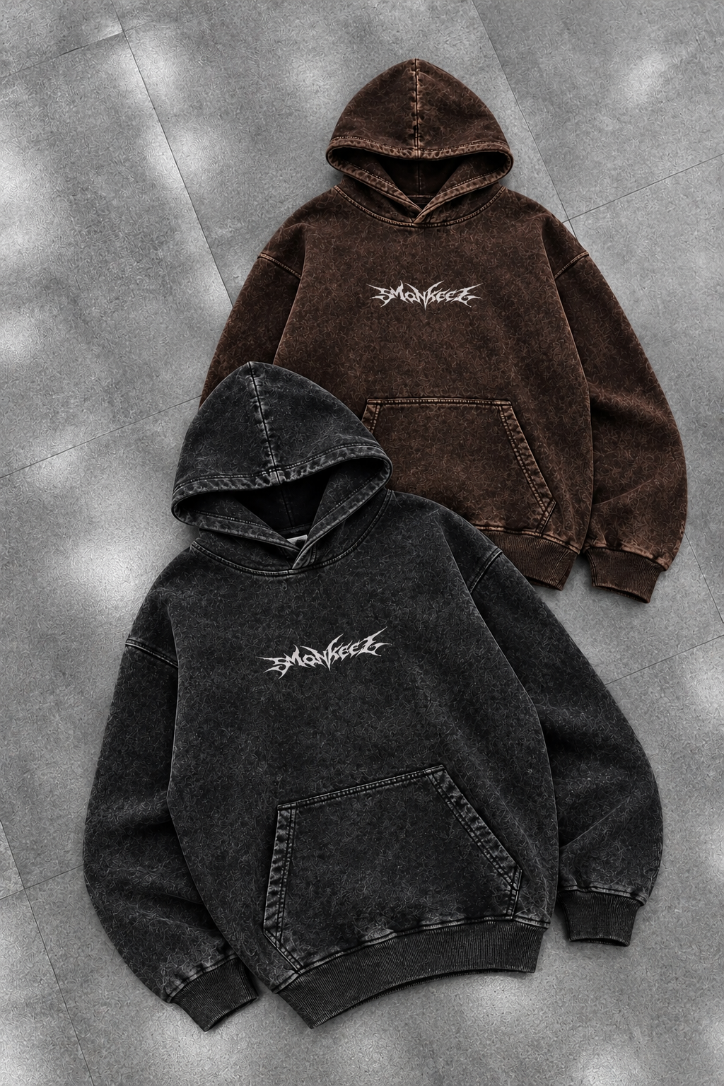COMBO OF 2 ACID WASH | PULLOVER HOODIE |  UNISEX