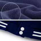 DARK BLUE BASEBALL VARSITY JACKET - UNISEX