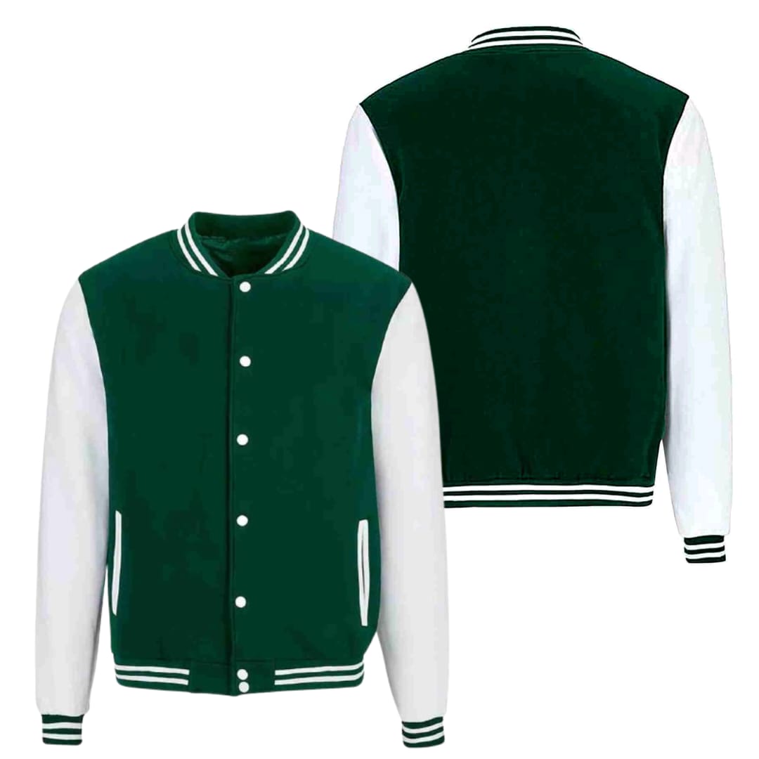 DARK GREEN VARSITY JACKET