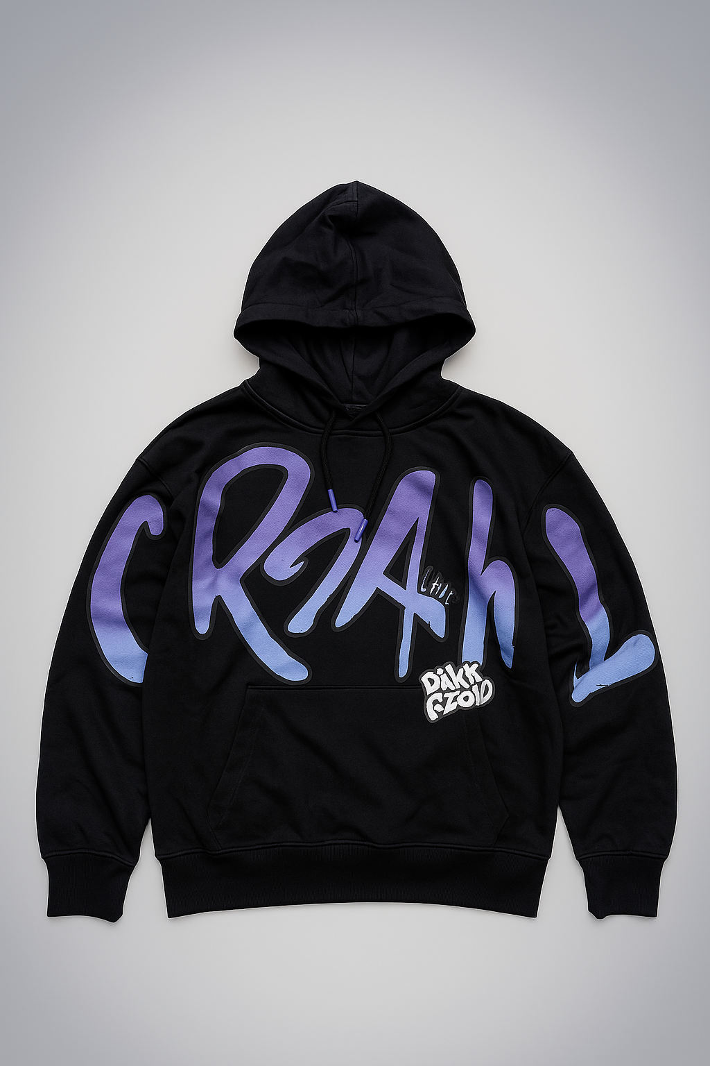 CRZAHL CHIC GRAPHIC BLACK PULLOVER HOODIE
